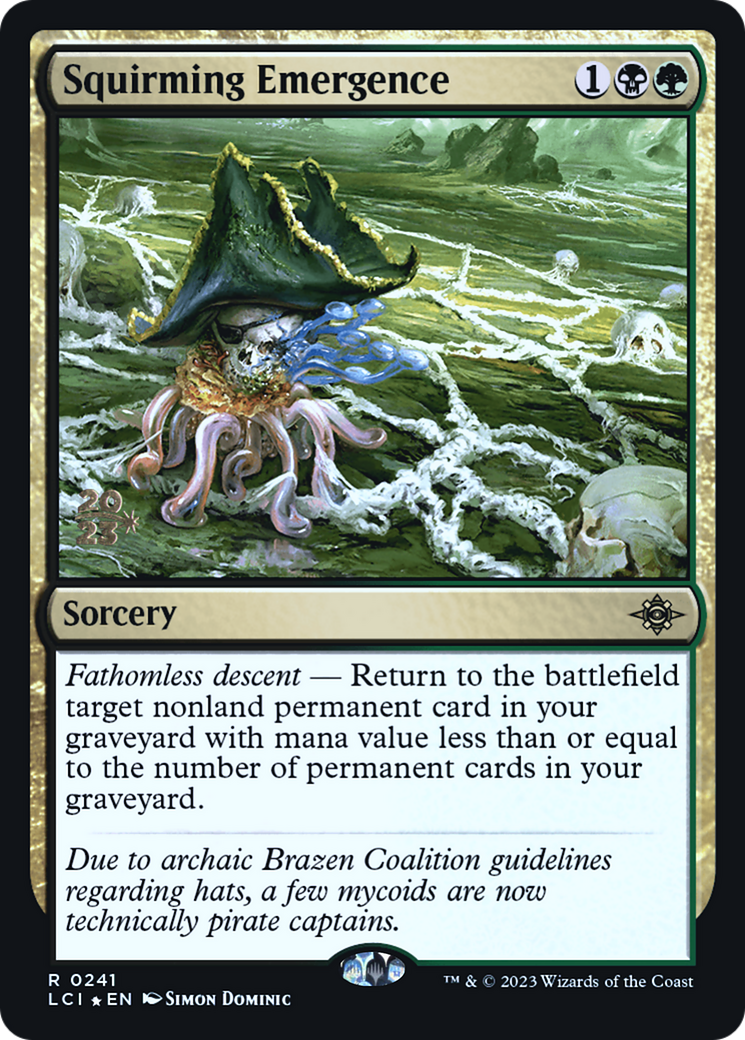 Squirming Emergence (PRE-241S) [The Lost Caverns of Ixalan Promos] Foil