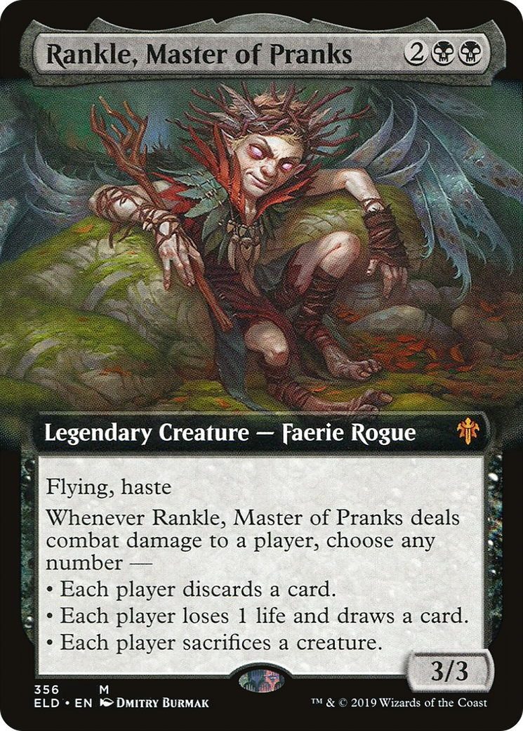Rankle, Master of Pranks (Extended Art) (ELD-356) [Throne of Eldraine]