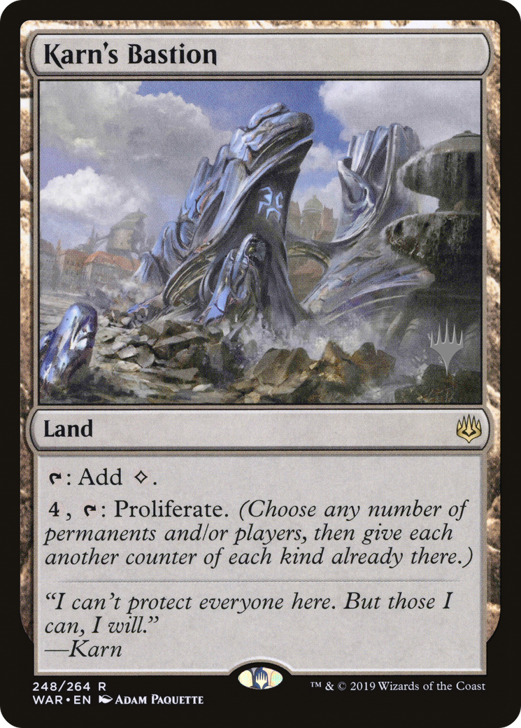 Karn's Bastion (PPELD-248P) [Promo Pack: War of the Spark Promos]