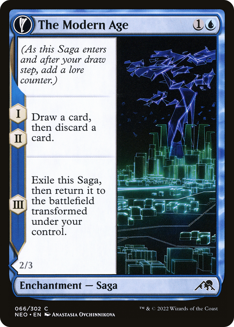 The Modern Age (NEO-066) [Kamigawa: Neon Dynasty] Foil
