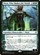 Nissa, Who Shakes the World (PRE-169S) [War of the Spark Promos] Foil