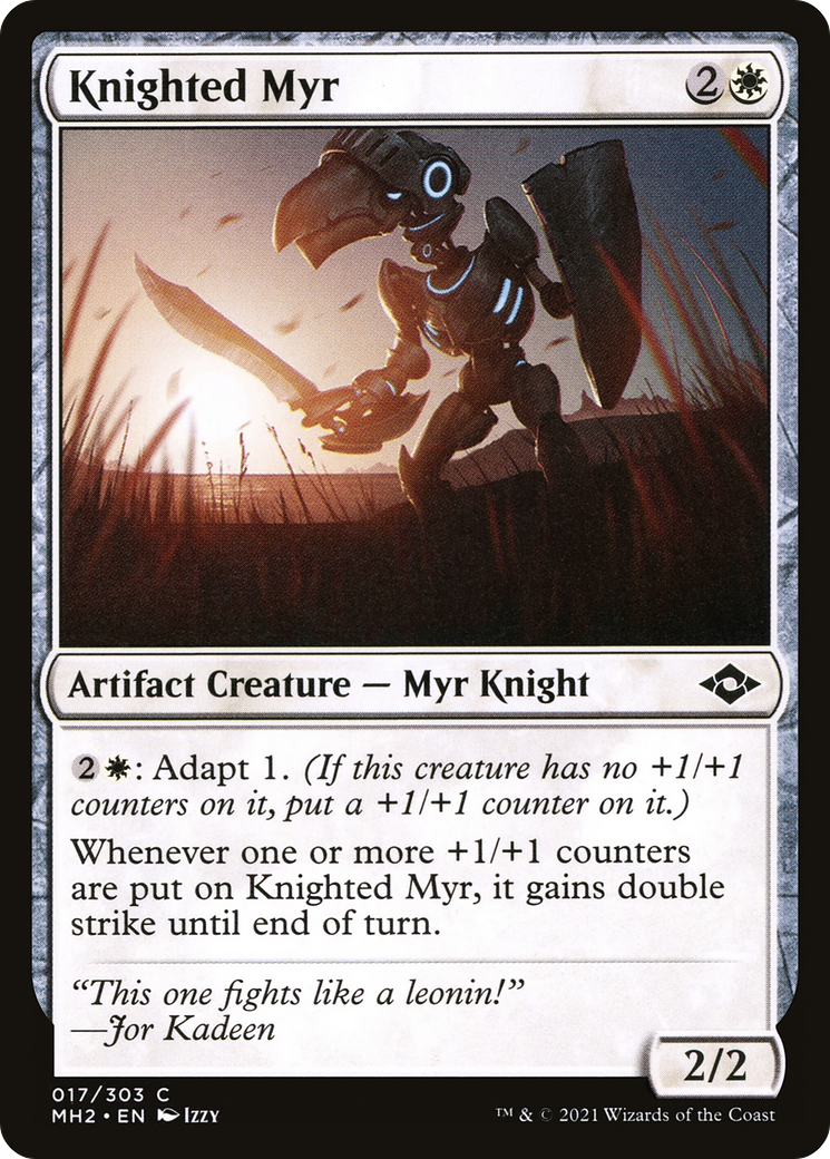 Knighted Myr (MH2-017) [Modern Horizons 2]
