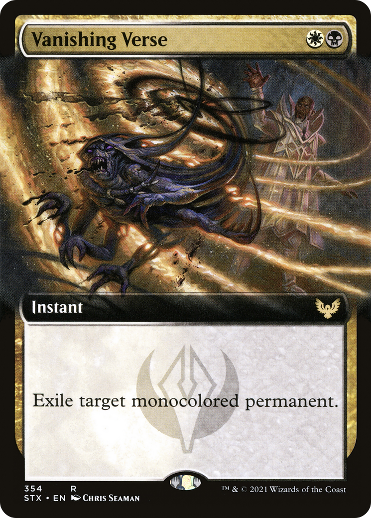 Vanishing Verse (STX-354) [Strixhaven: School of Mages]: (Extended Art)