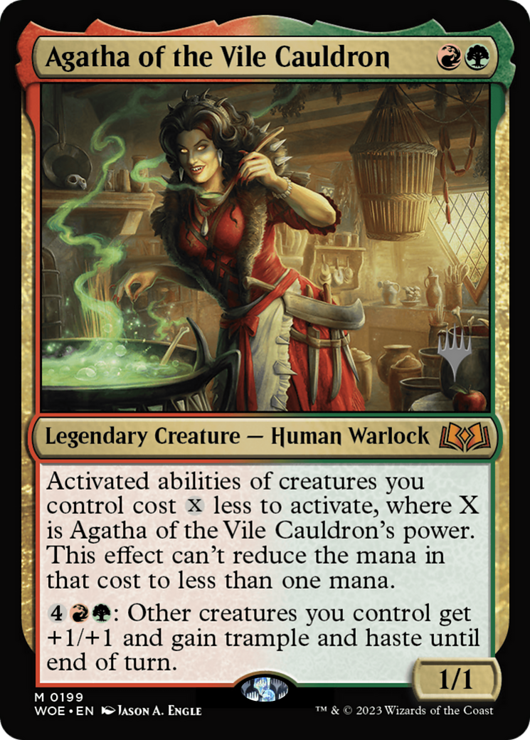 Agatha of the Vile Cauldron (PPWOE-199P) [Wilds of Eldraine Promos] Foil