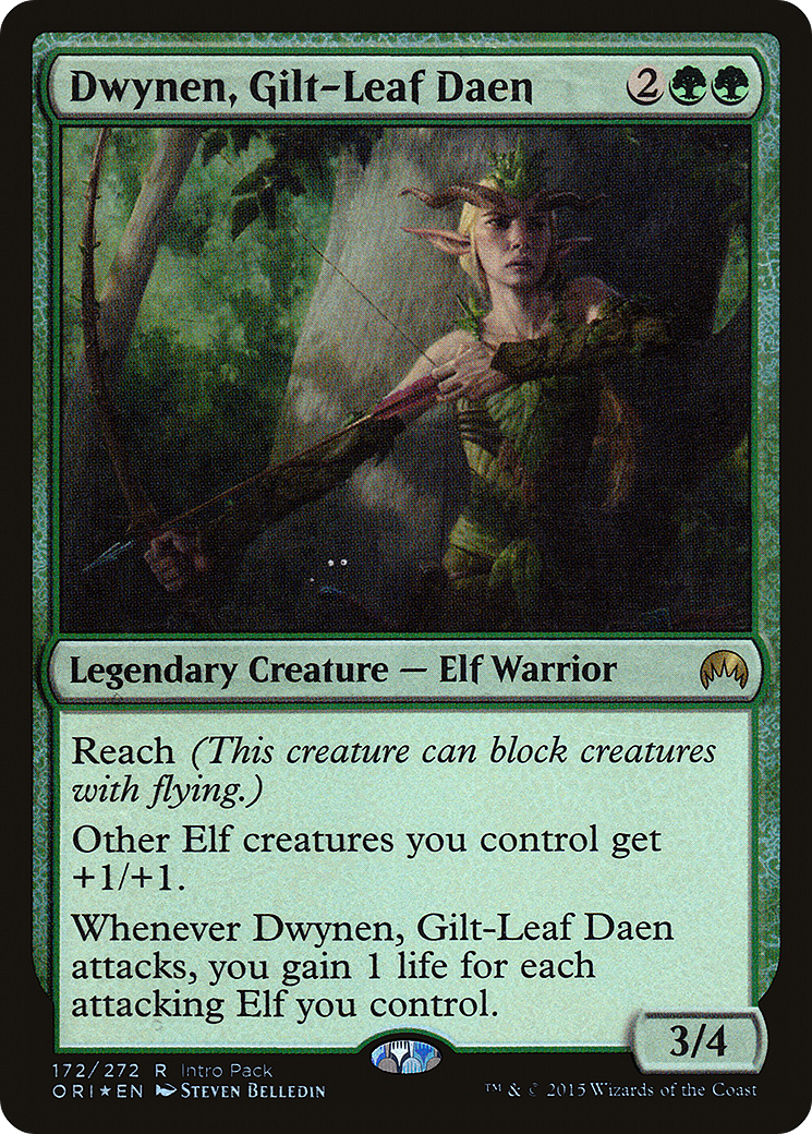 Dwynen, Gilt-Leaf Daen (UMP-172) [Magic Origins Promos] Foil
