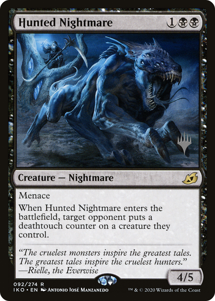 Hunted Nightmare (PPIKO-92P) [Promo Pack: Ikoria: Lair of Behemoths Promos] Foil