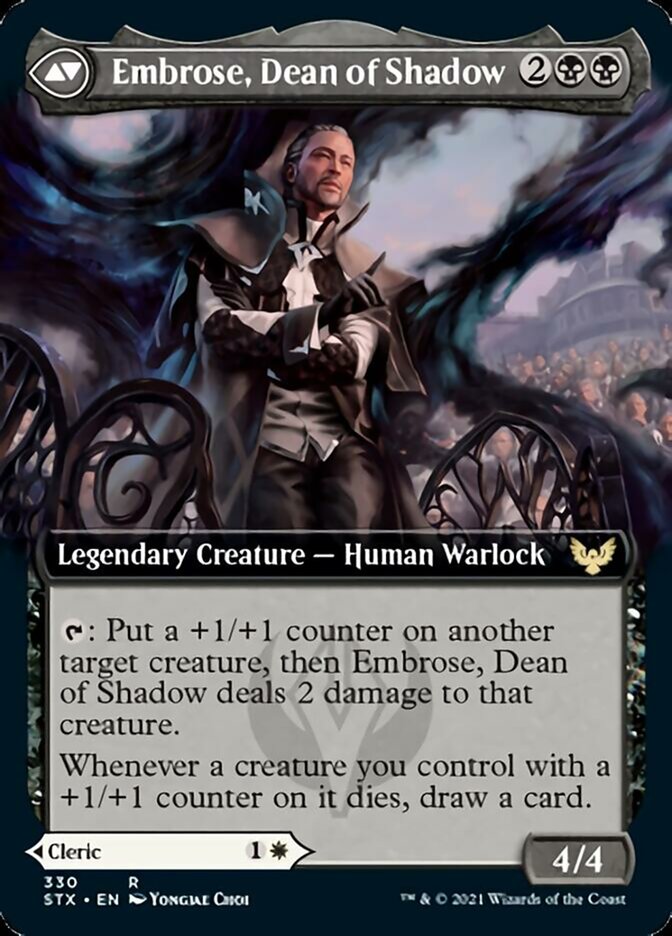 Shaile, Dean of Radiance // Embrose, Dean of Shadow (STX-330) [Strixhaven: School of Mages]: (Extended Art) Foil