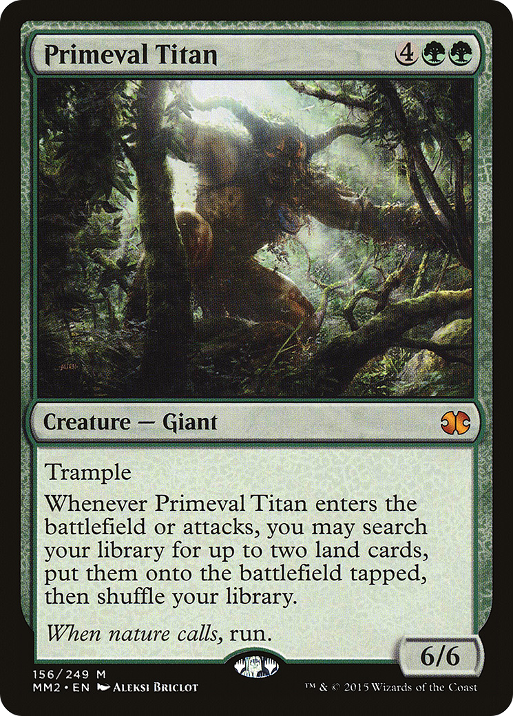 Primeval Titan (MM2-156) [Modern Masters 2015]