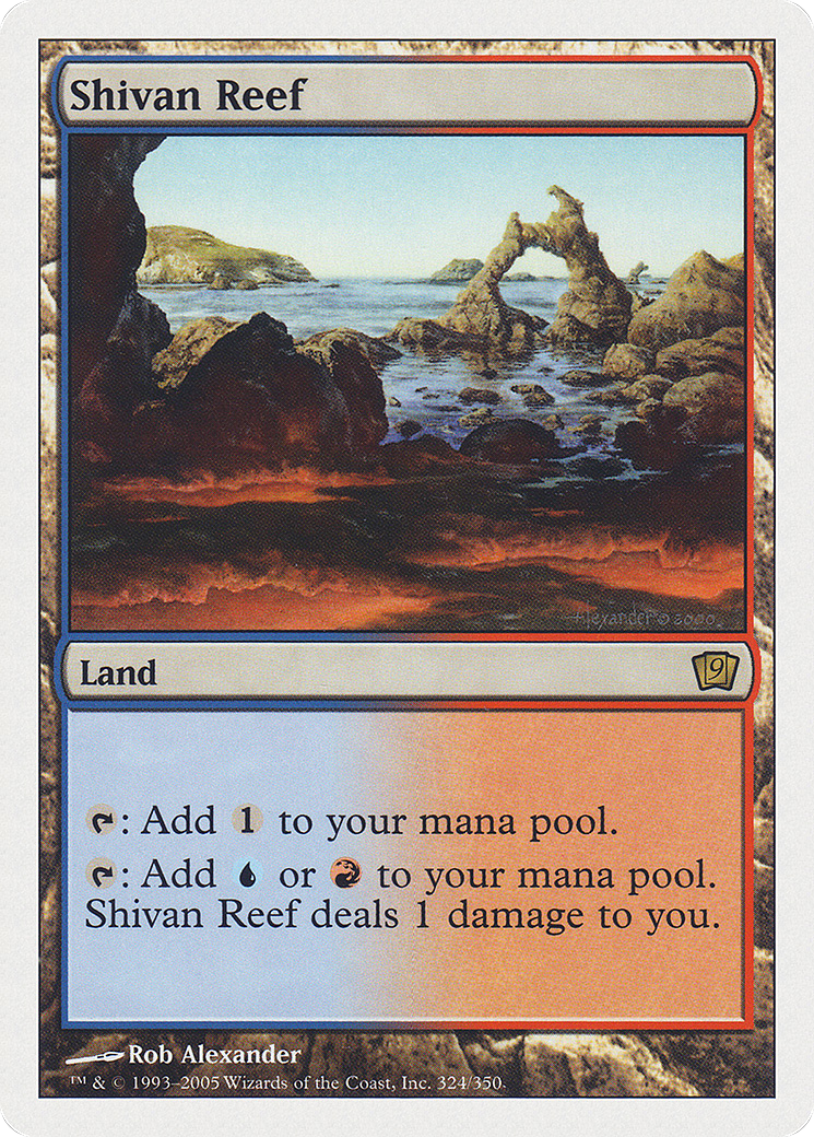 Shivan Reef (9ED-324) [Ninth Edition]