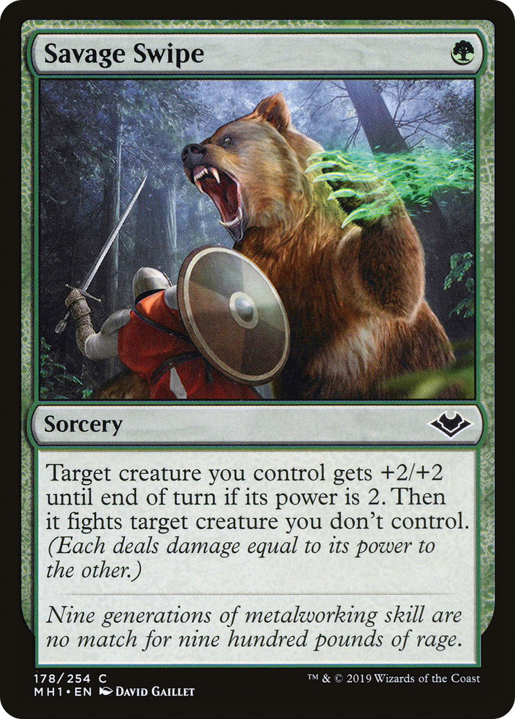 Savage Swipe (MH1-178) [Modern Horizons] Foil