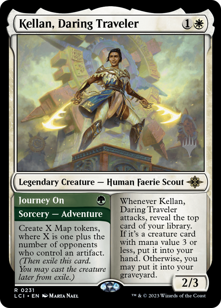 Kellan, Daring Traveler // Journey On (PPLCI-231P) [The Lost Caverns of Ixalan Promos]
