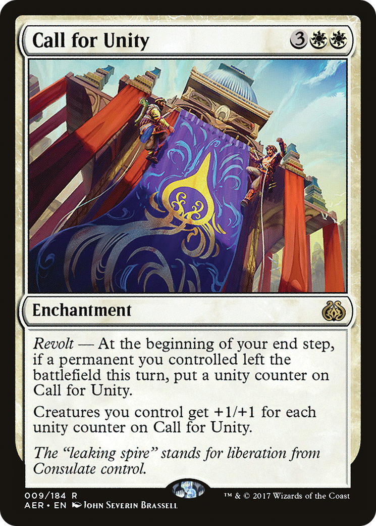 Call for Unity (AER-009) [Aether Revolt] Foil