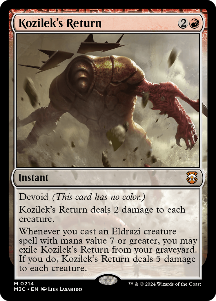 Kozilek's Return (M3C-214) [Modern Horizons 3 Commander]: (devoid) Foil