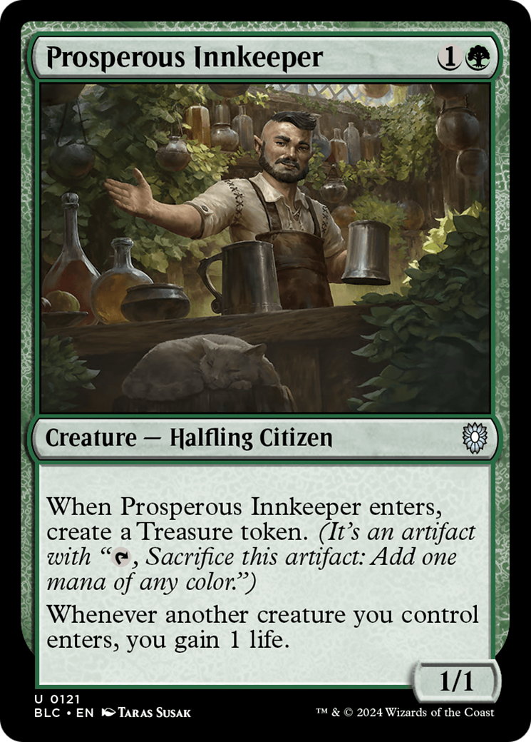 Prosperous Innkeeper (BLC-121) [Bloomburrow Commander]
