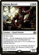 Solemn Recruit (PRE-22S) [Aether Revolt Promos] Foil