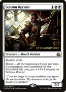 Solemn Recruit (PRE-22S) [Aether Revolt Promos] Foil