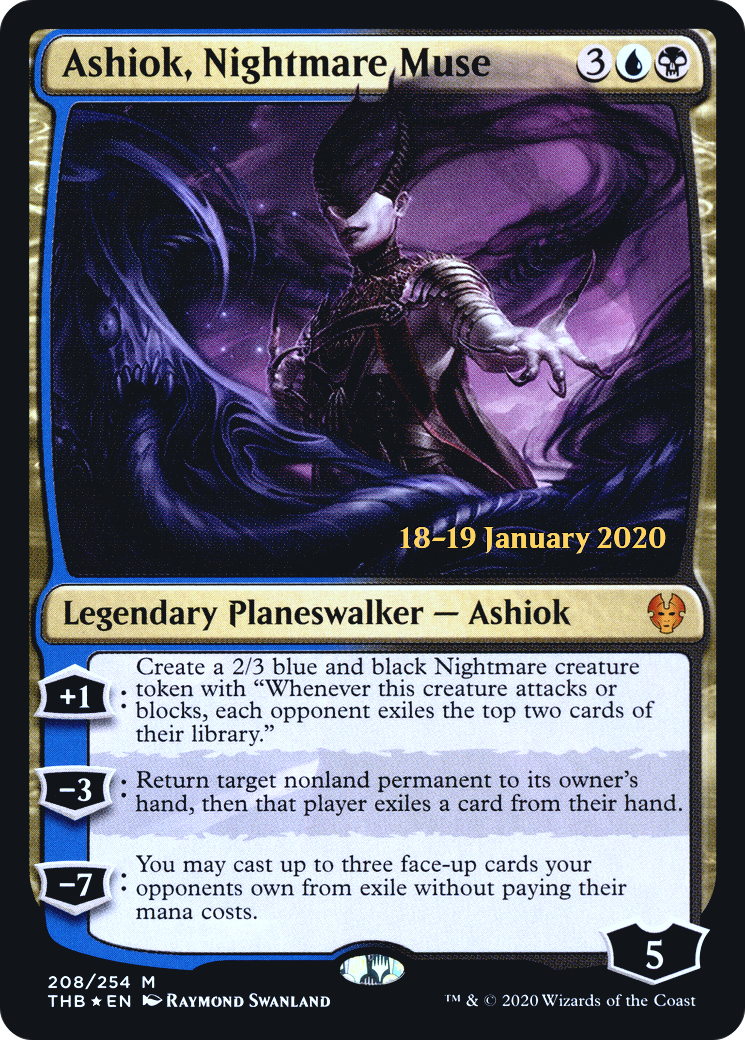 Ashiok, Nightmare Muse (PRE-208S) [Theros Beyond Death Promos] Foil