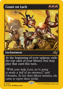 Count on Luck (DFT-457) [Aetherdrift]: (enchantment) Foil