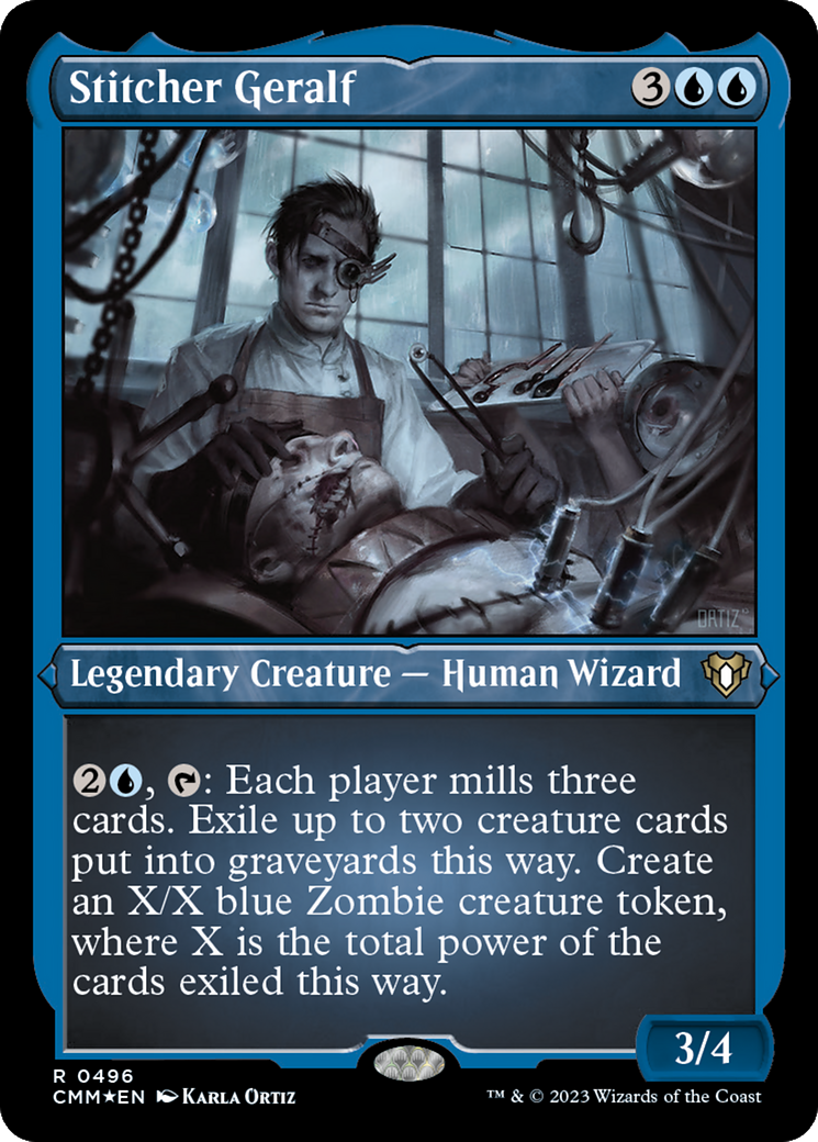 Stitcher Geralf (CMM-496) [Commander Masters] Etched Foil