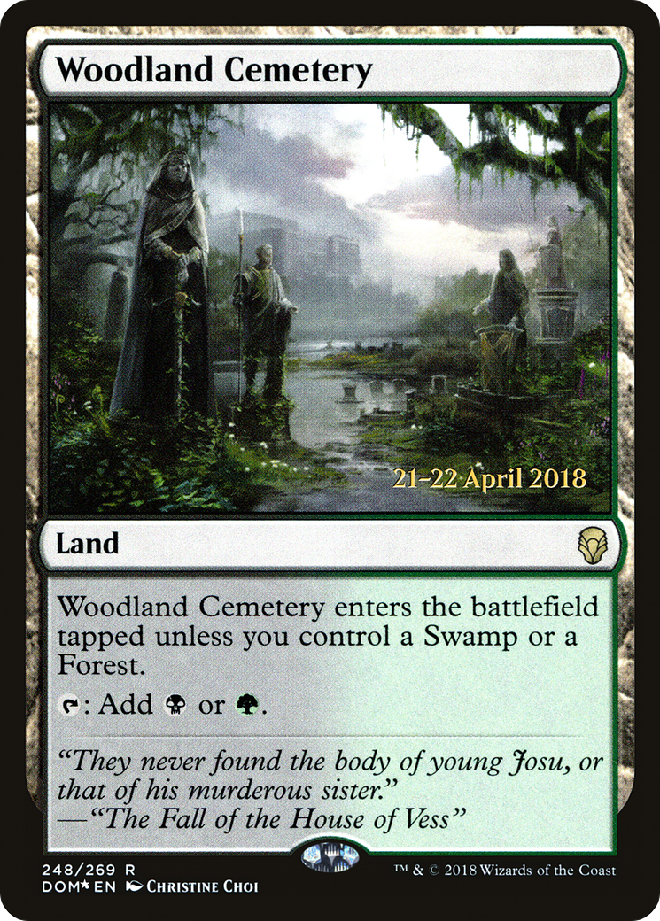 Woodland Cemetery (PRE-248S) [Dominaria Promos] Foil