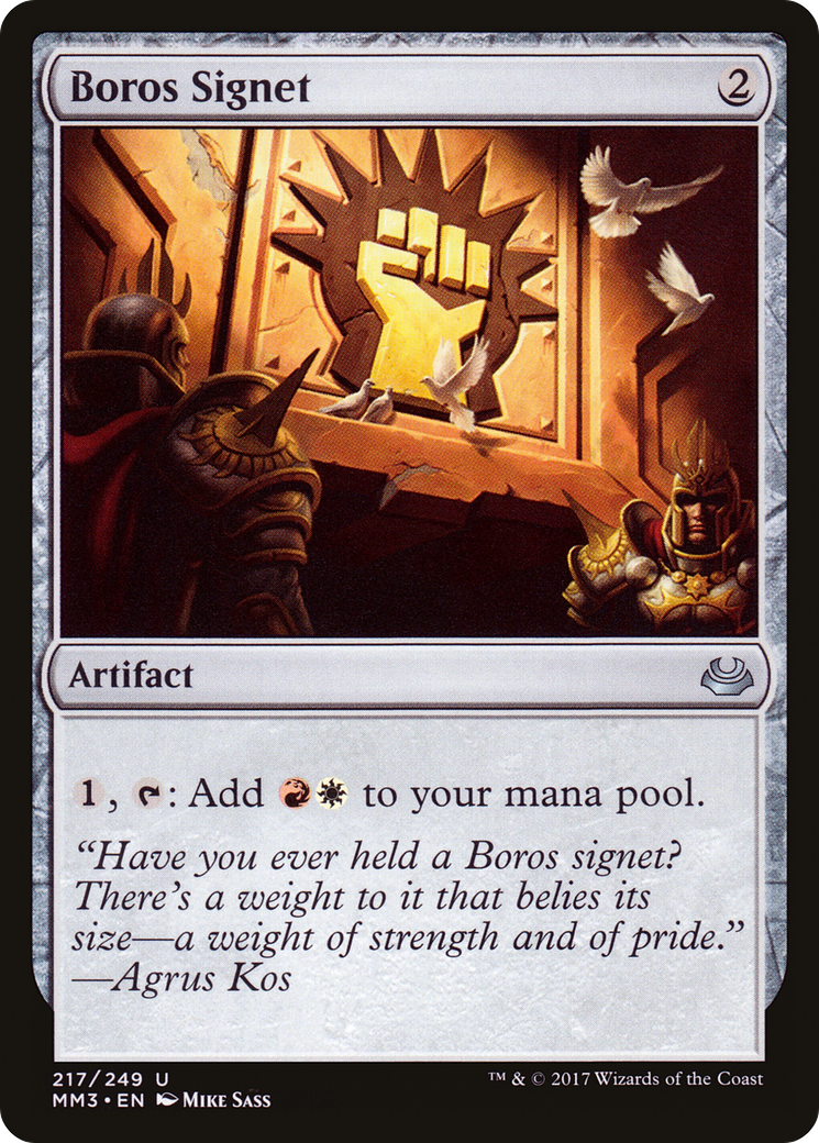 Boros Signet (MM3-217) [Modern Masters 2017] Foil