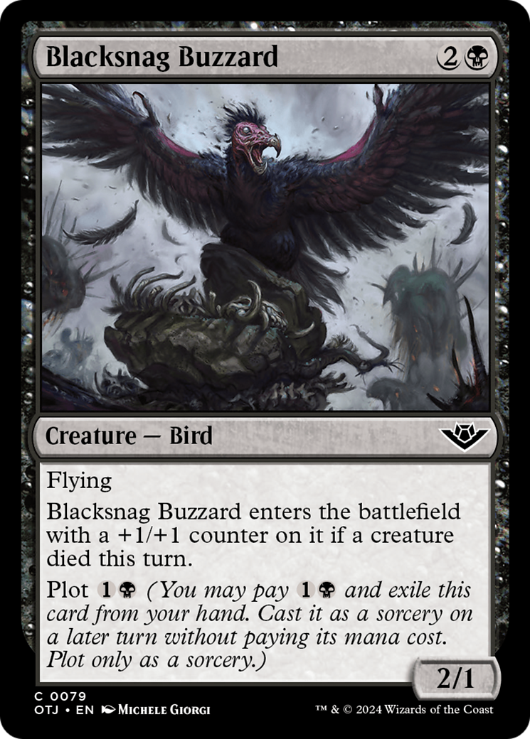 Blacksnag Buzzard (OTJ-079) [Outlaws of Thunder Junction]