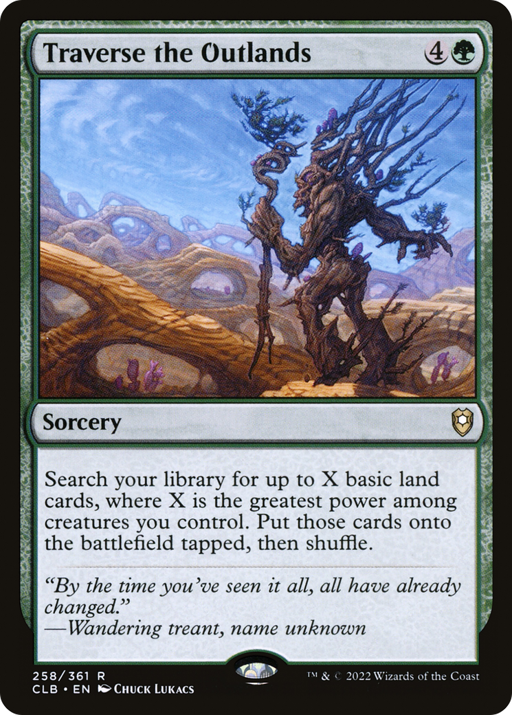 Traverse the Outlands (CLB-258) [Commander Legends: Battle for Baldur's Gate] Foil