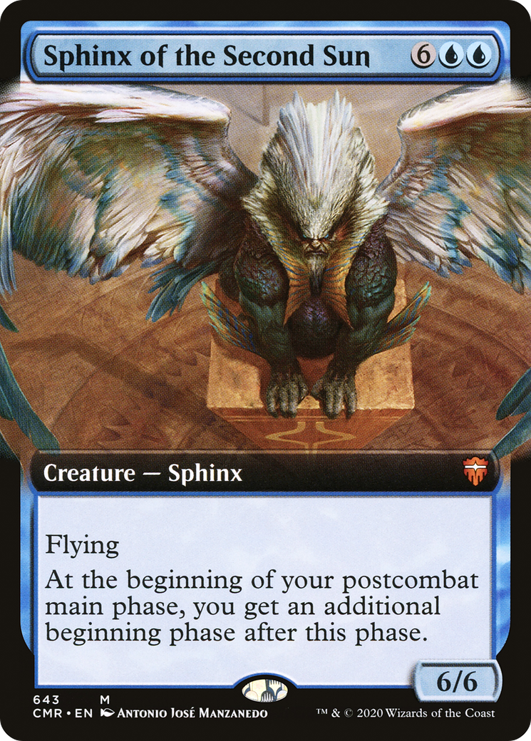 Sphinx of the Second Sun (CMR-643) [Commander Legends]: (Extended Art)
