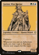 Gorion, Wise Mentor (CLB-423) [Commander Legends: Battle for Baldur's Gate]: (Showcase) Foil