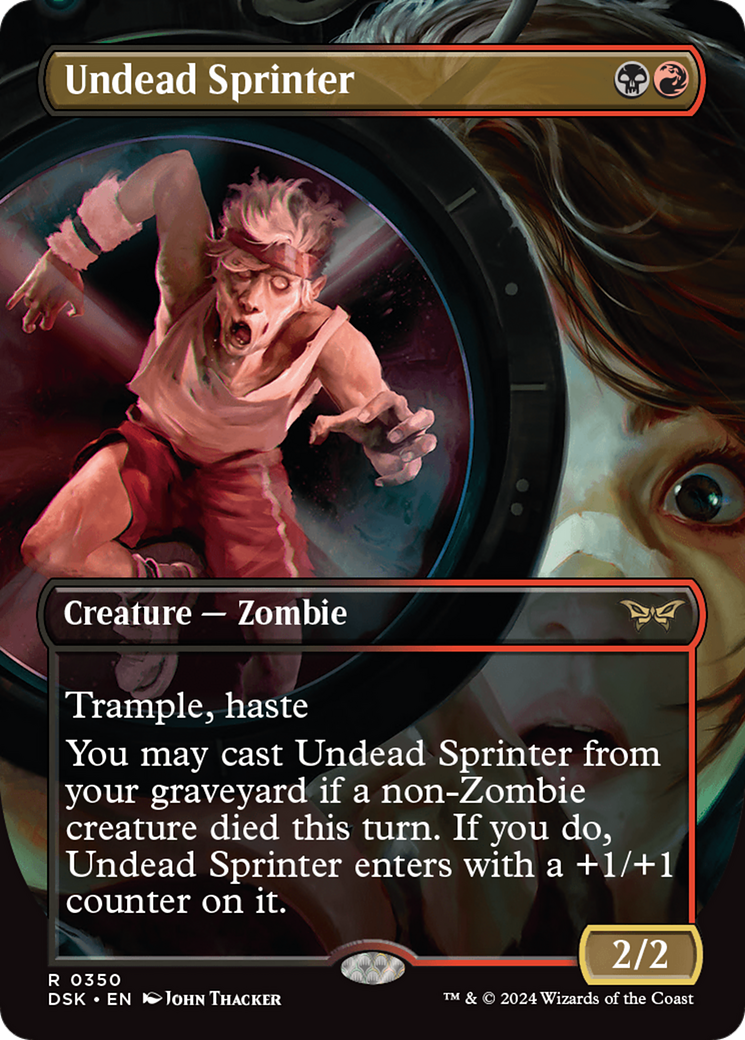 Undead Sprinter (DSK-350) [Duskmourn: House of Horror] (Borderless)