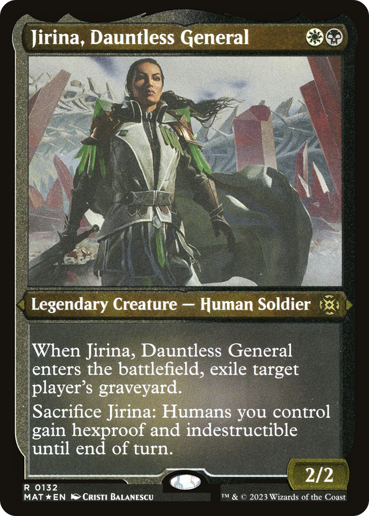 Jirina, Dauntless General (MAT-132) [March of the Machine: The Aftermath] Etched Foil