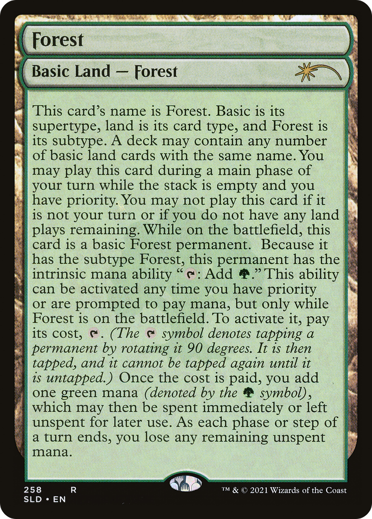 Forest (SLD-258) (Full-Text Lands) [Secret Lair Drop]