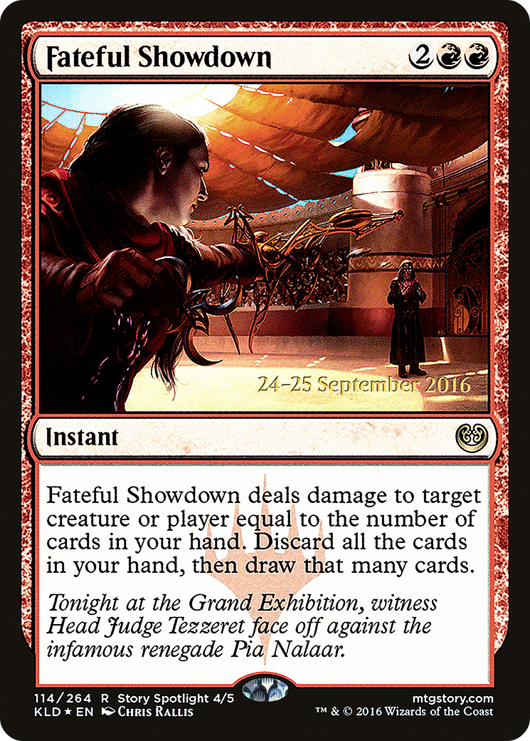 Fateful Showdown (PRE-114S) [Kaladesh Promos] Foil