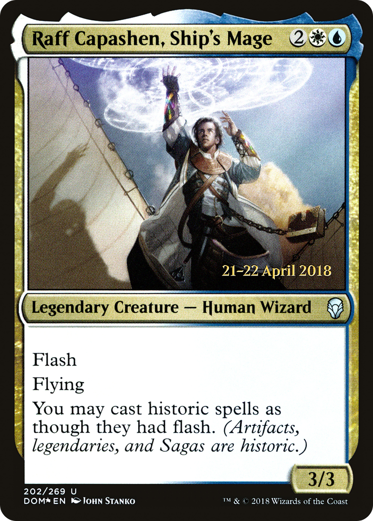 Raff Capashen, Ship's Mage (PRE-202S) [Dominaria Promos] Foil