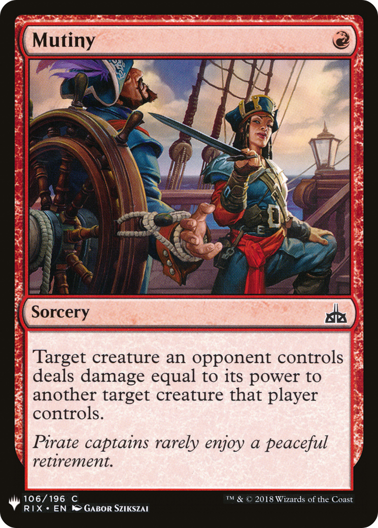 Mutiny (LIST-RIX-106) [The List]