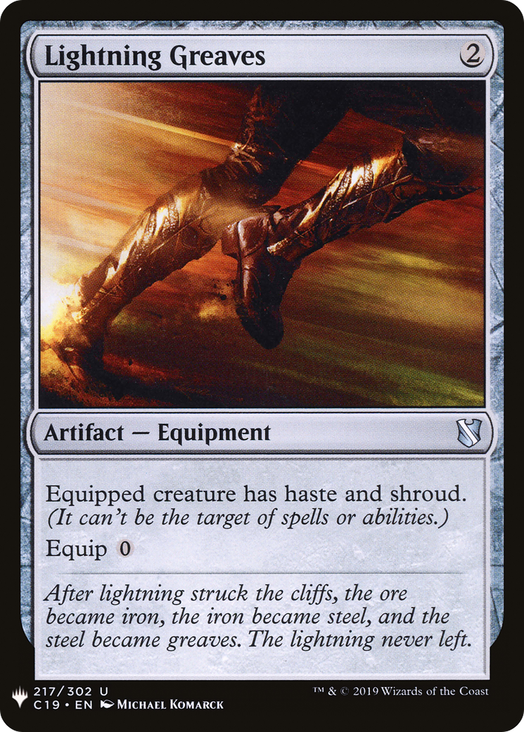 Lightning Greaves (C19) (LIST-C19-217) [The List]
