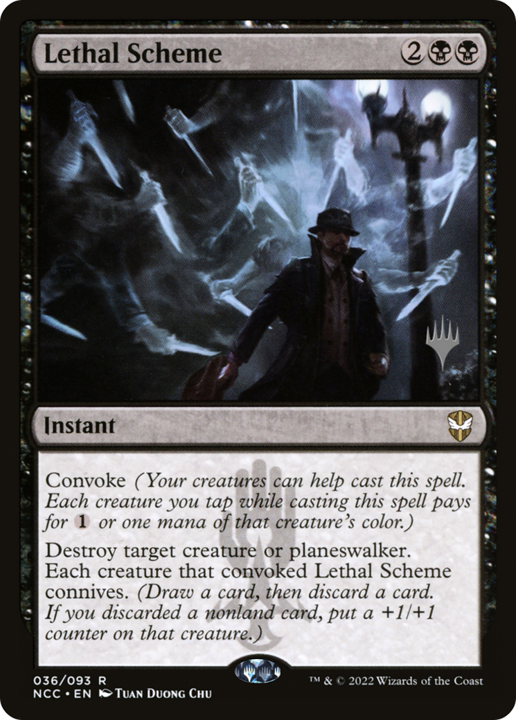 Lethal Scheme (PPSNC-036) [Promo Pack: New Capenna Commander Promos] Foil