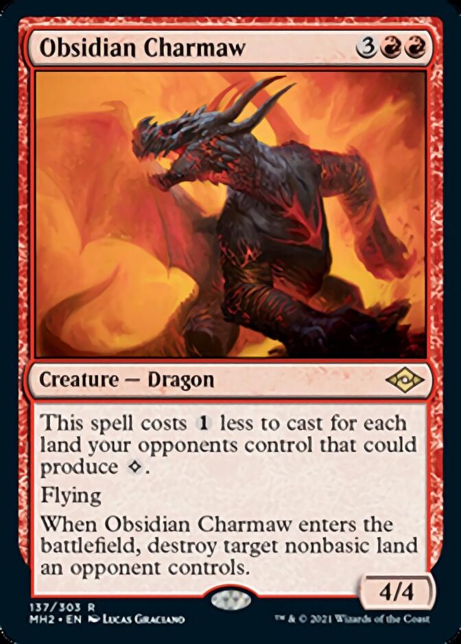 Obsidian Charmaw (MH2-137) [Modern Horizons 2] Foil