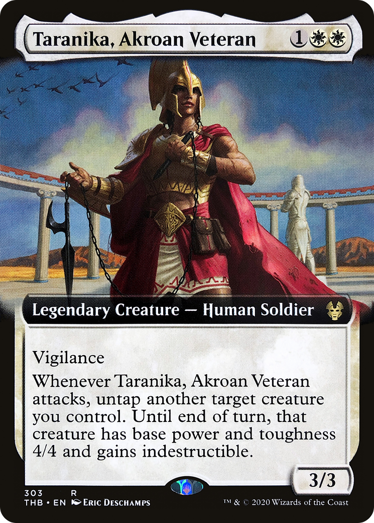 Taranika, Akroan Veteran (Extended Art) (THB-303) [Theros Beyond Death]