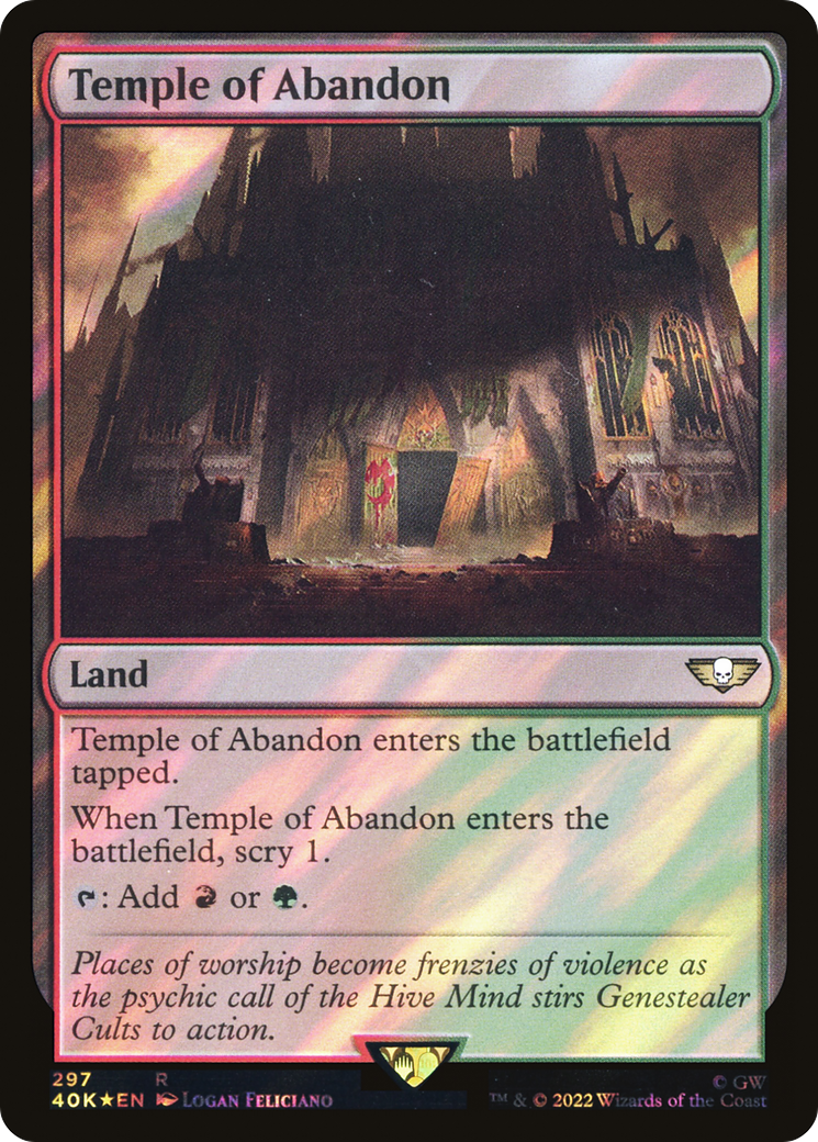 Temple of Abandon (Surge Foil) (40K-297) [Warhammer 40,000 Commander] Foil