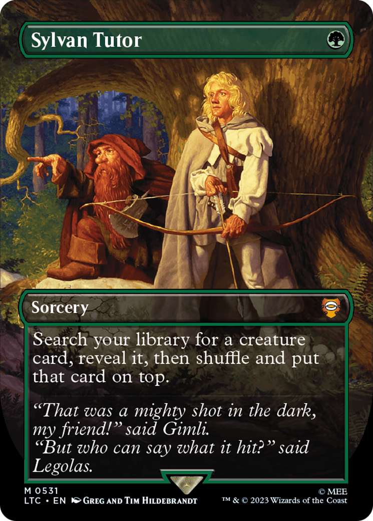 Sylvan Tutor (Borderless) (LTC-531) [Tales of Middle-earth Commander]