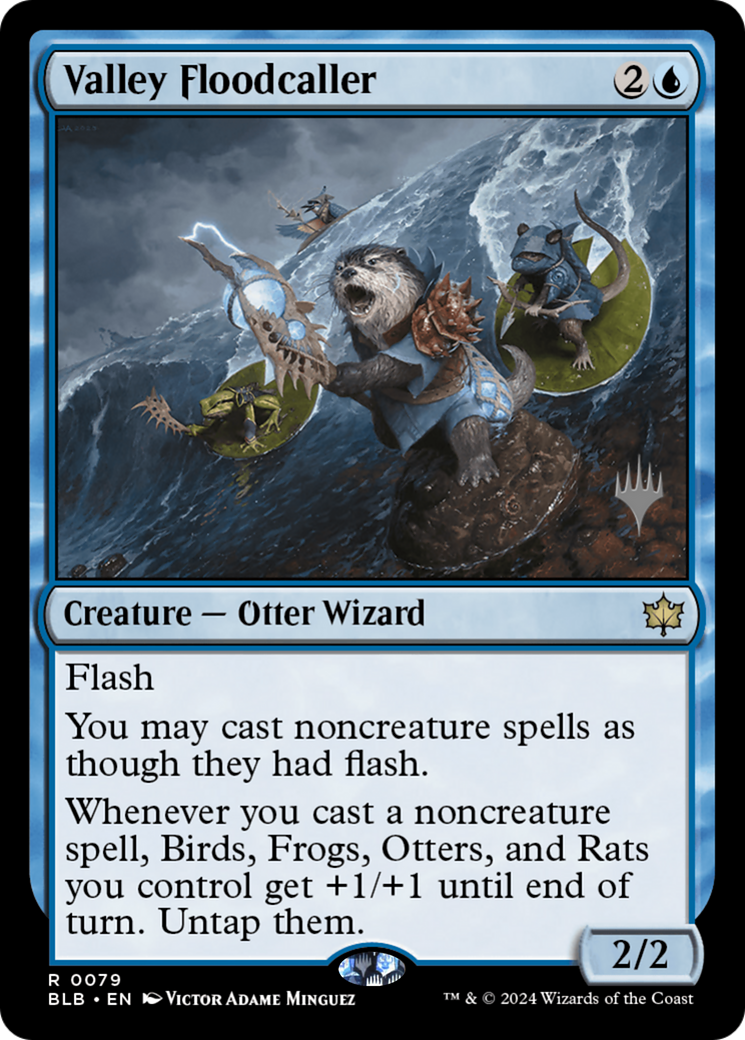Valley Floodcaller (PPBLB-79P) [Bloomburrow Promos]