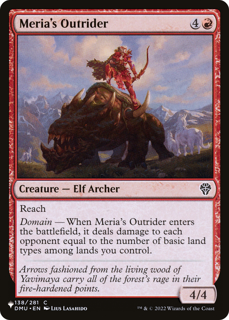 Meria's Outrider (LIST-DMU-138) [The List]
