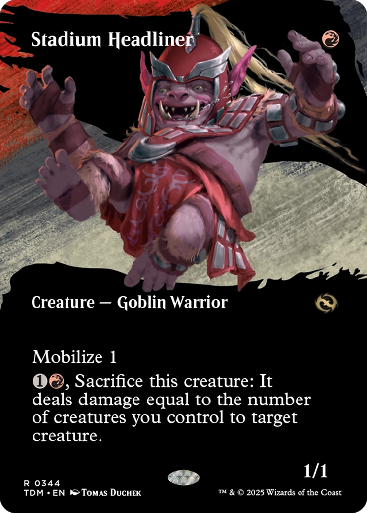 Stadium Headliner (TDM-344) [Tarkir: Dragonstorm]: (Showcase) (Borderless)