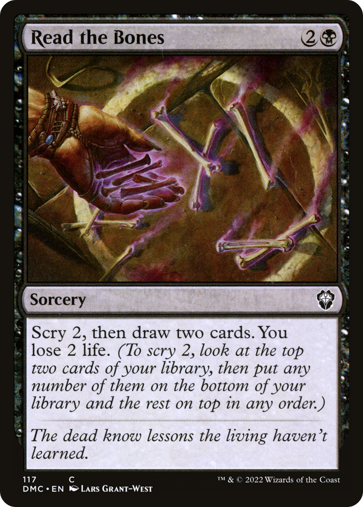 Read the Bones (DMC-117) [Dominaria United Commander]