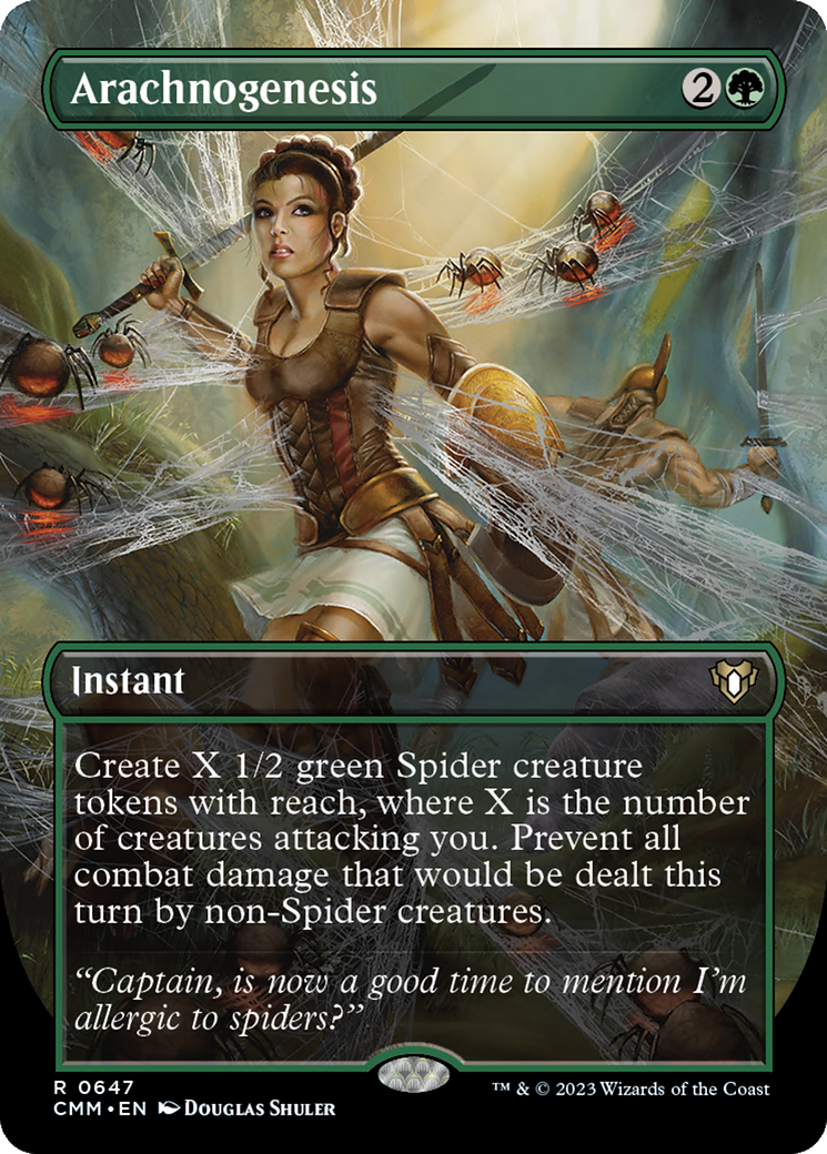 Arachnogenesis (CMM-647) [Commander Masters] (Borderless) Foil