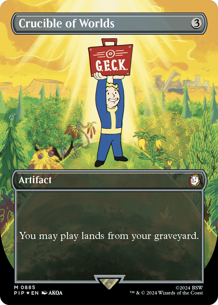 Crucible of Worlds (PIP-885) [Fallout] (Borderless) Foil