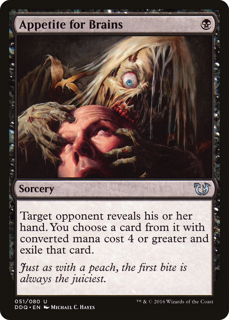 Appetite for Brains (DDQ-051) [Duel Decks: Blessed vs. Cursed]