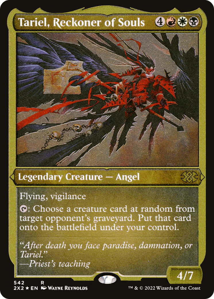 Tariel, Reckoner of Souls (Foil Etched) (2X2-542) [Double Masters 2022] Foil