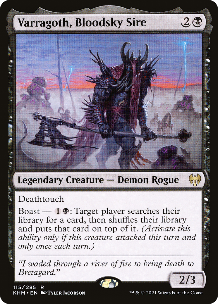 Varragoth, Bloodsky Sire (KHM-115) [Kaldheim] Foil